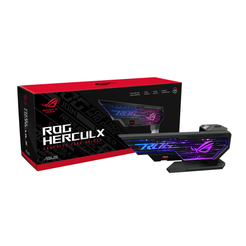 ASUS XH01 ROG HERCULX GRAPHICS CARD HOLDER BLACK | Techtronics