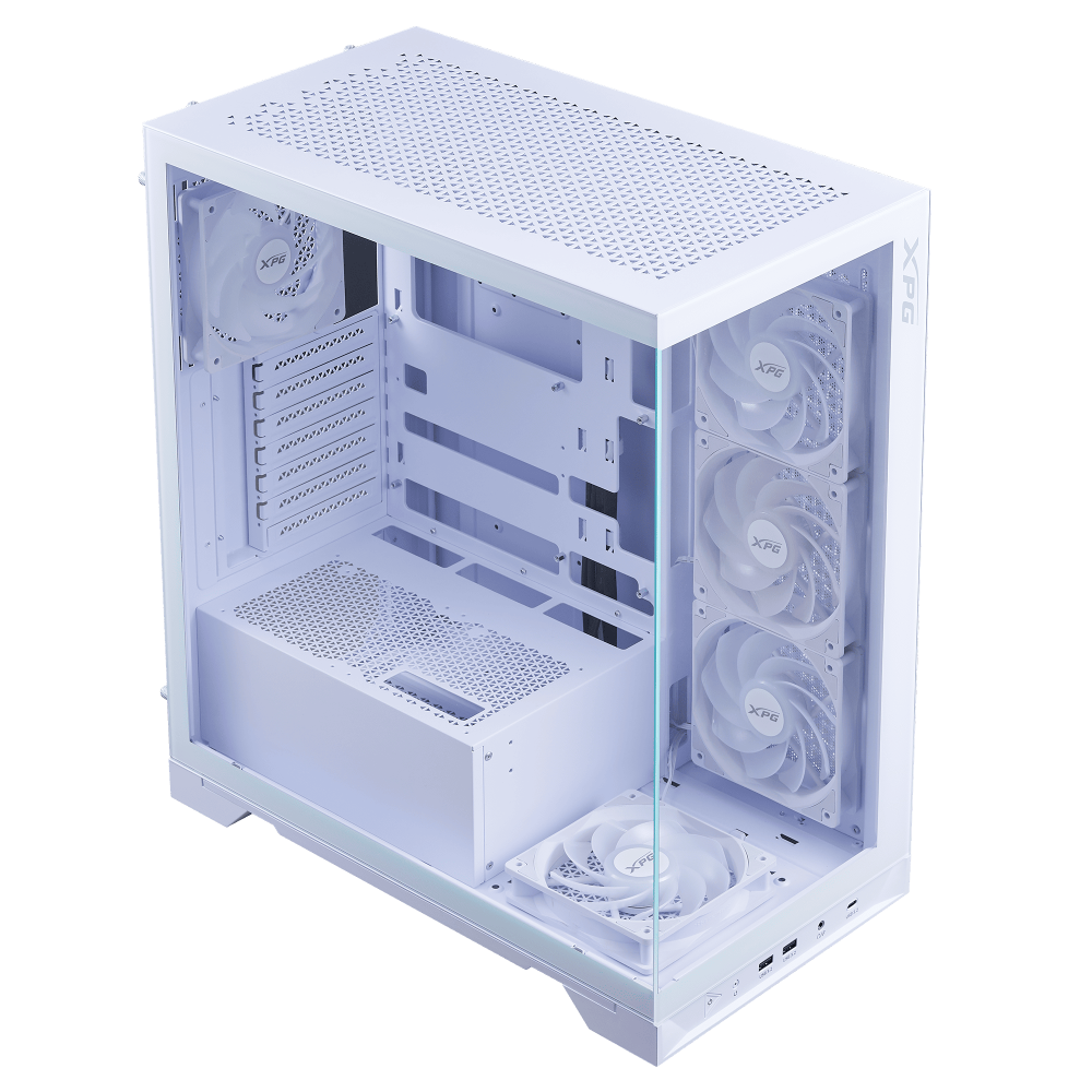 XPG INVADER X BTF Mid Tower Gaming Chassis (White) For Project Zero ...