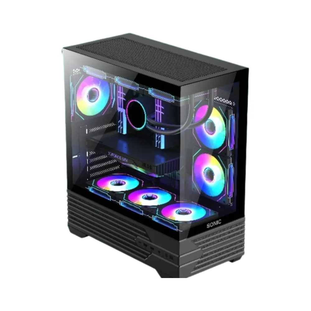 Sonic K10 ATX ARGB Gaming Case - Black thumbnail 2
